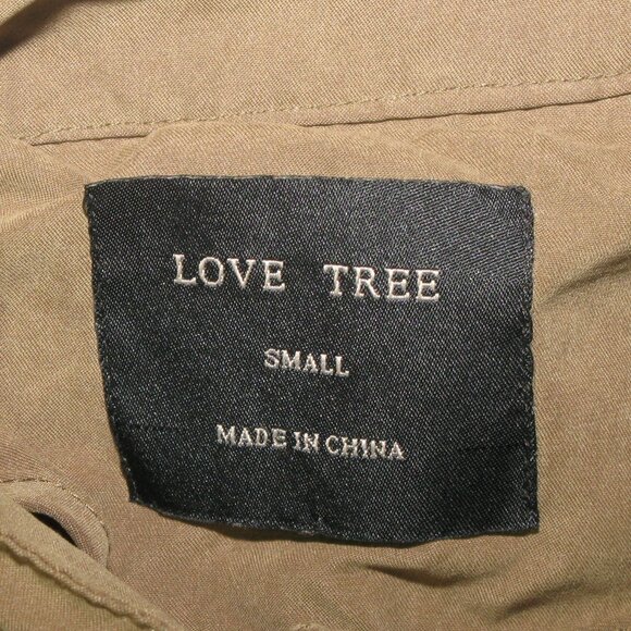 Love Tree Army Green Lightweight Military Jacket Size Small - Picture 6 of 6